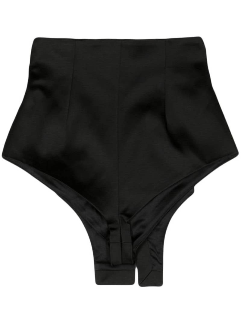 LaQuan Smith button-panel hot shorts - Black von LaQuan Smith