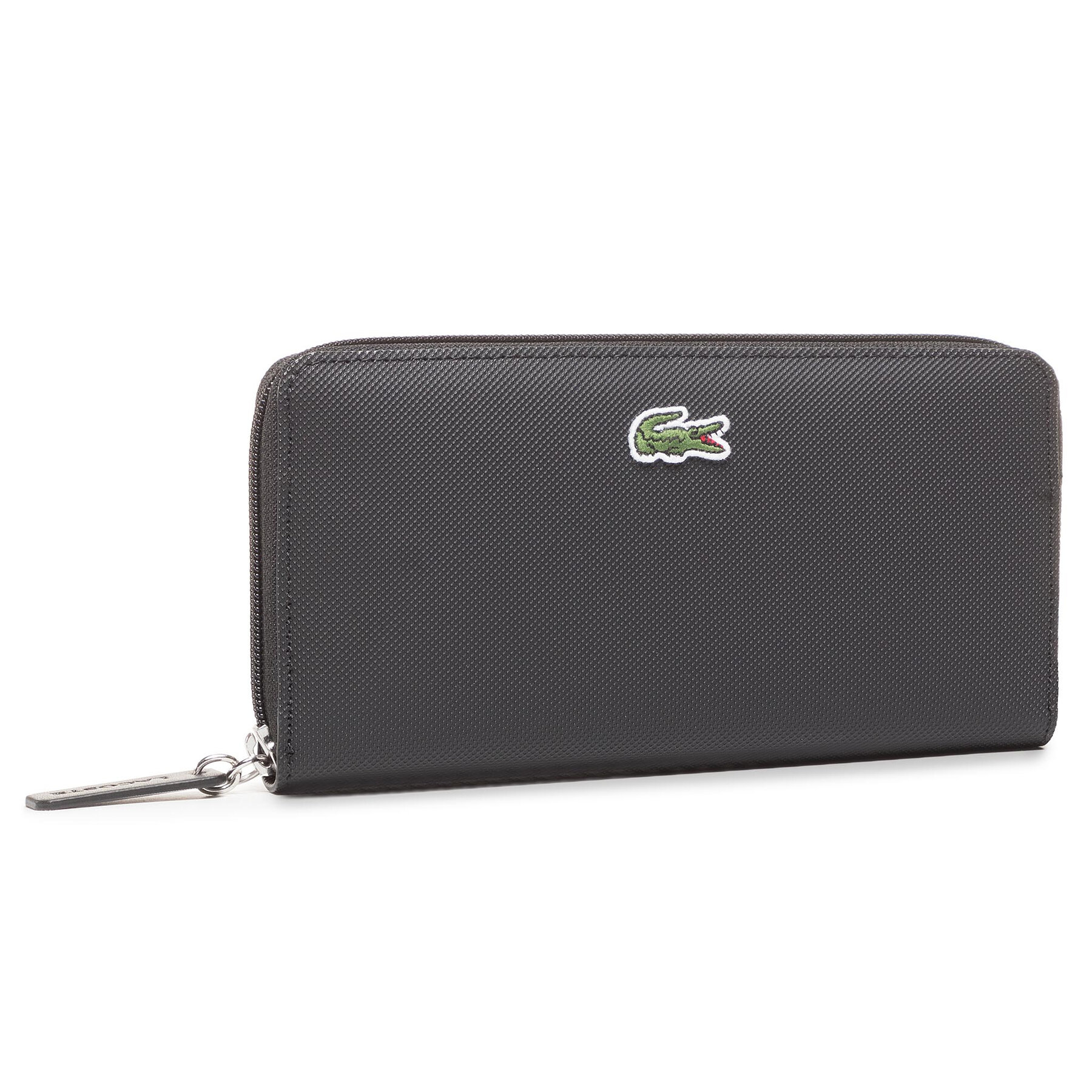 Große Damen Geldbörse Lacoste L Zip Wallet NF2900PO Black 000 von Lacoste