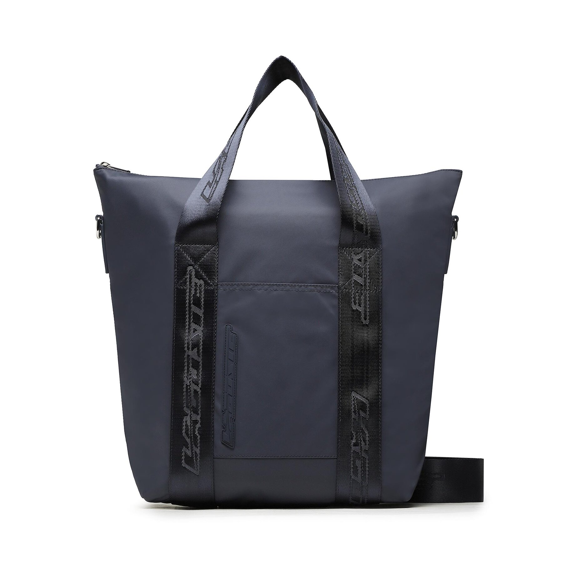 Handtasche Lacoste S Tote Bag NF4234SG Bleu Nuit Blanc M05 von Lacoste