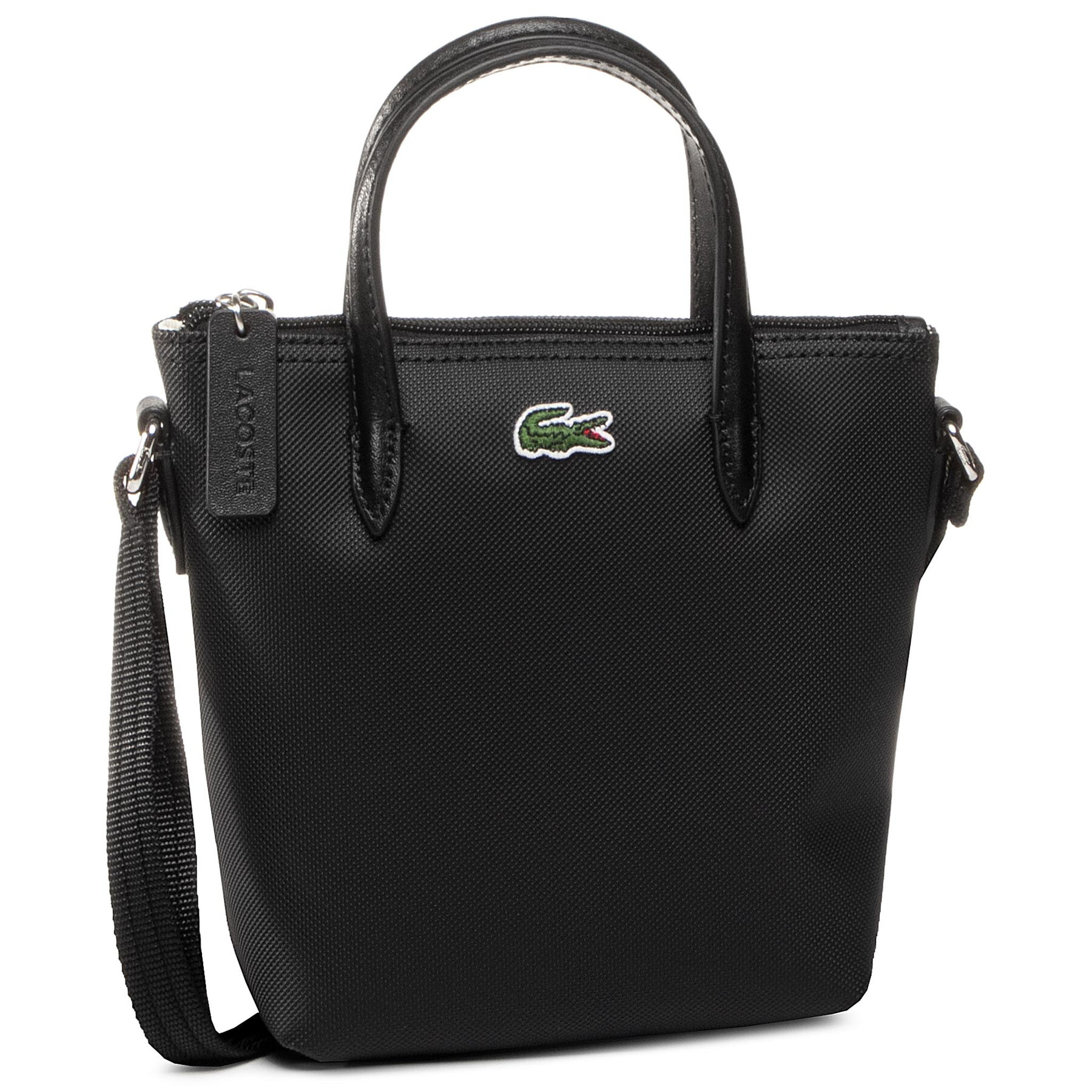 Handtasche Lacoste Xs Shopping Cross Bag NF2609PO Black 000 von Lacoste