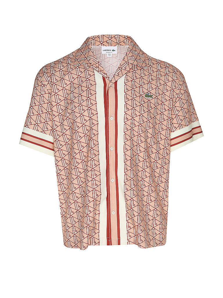 LACOSTE Hemd Relaxed Fit rosa | M von Lacoste