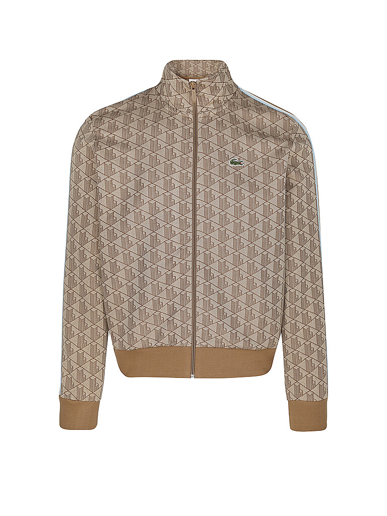 LACOSTE Sweatjacke beige | XXL von Lacoste