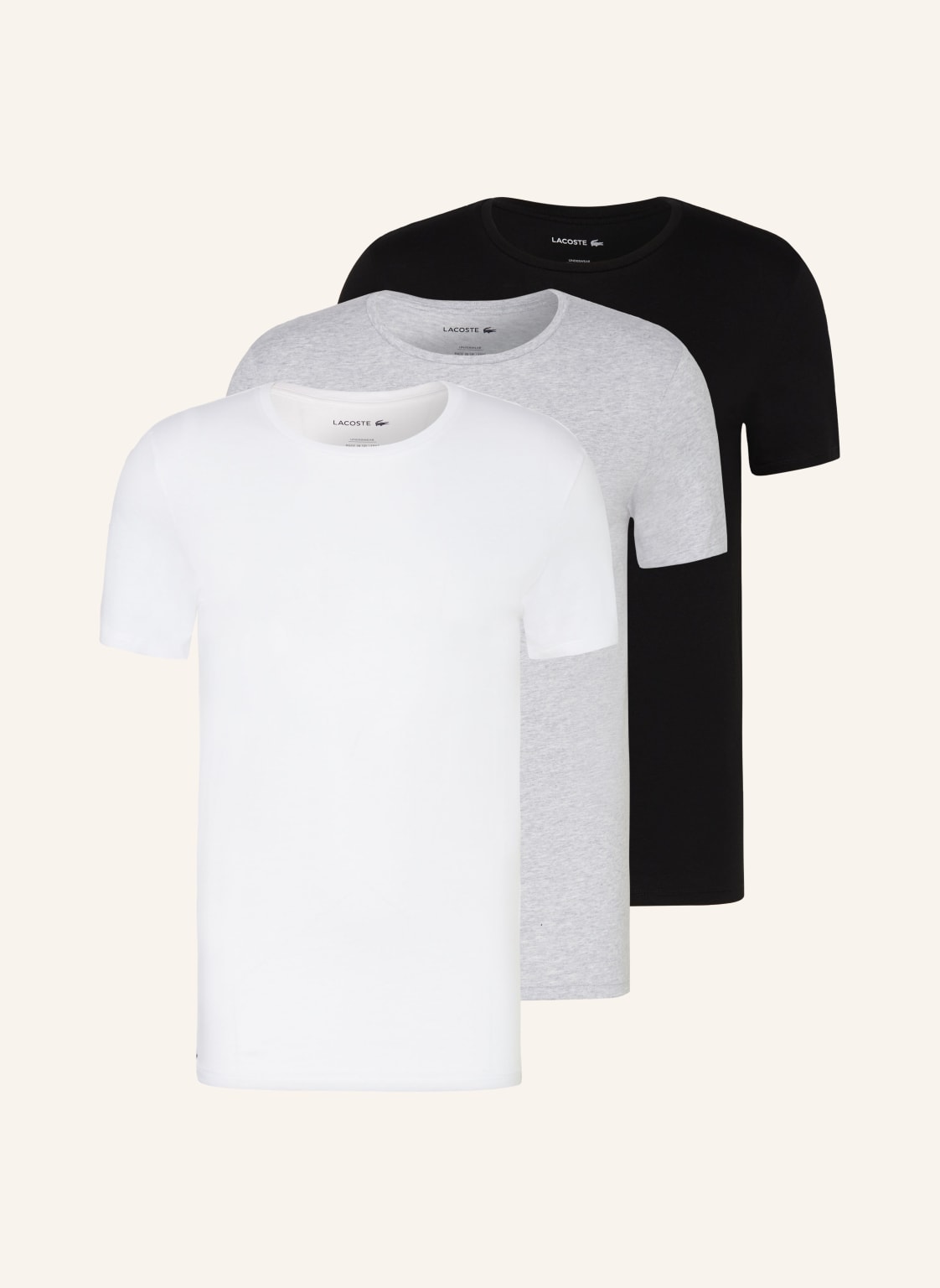 Lacoste 3er-Pack T-Shirts grau von Lacoste