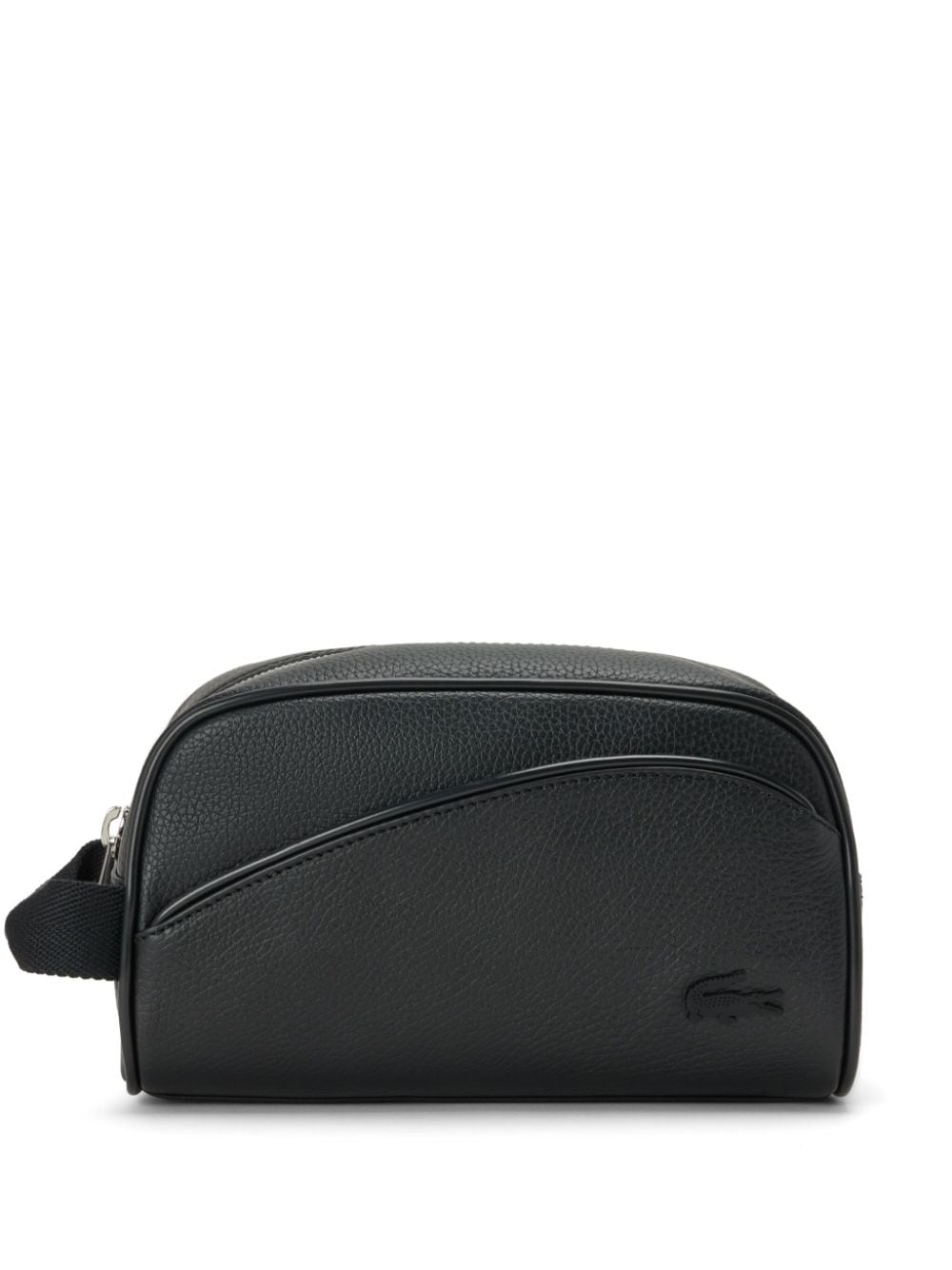 Lacoste Angy faux-leather wash bag - Black von Lacoste