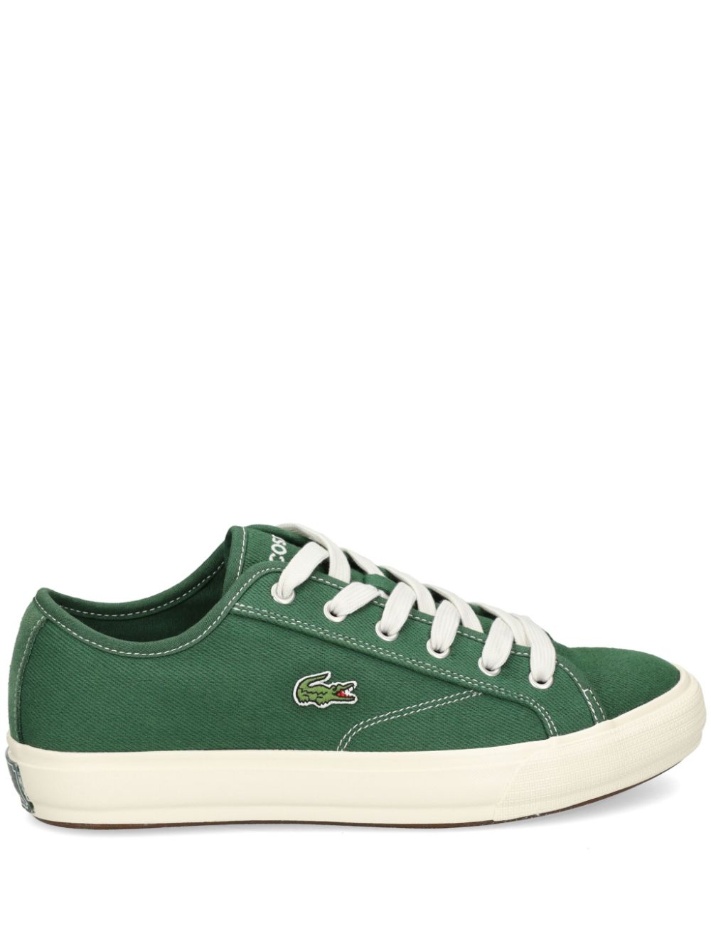 Lacoste Backcourt logo-patch sneakers - Green von Lacoste