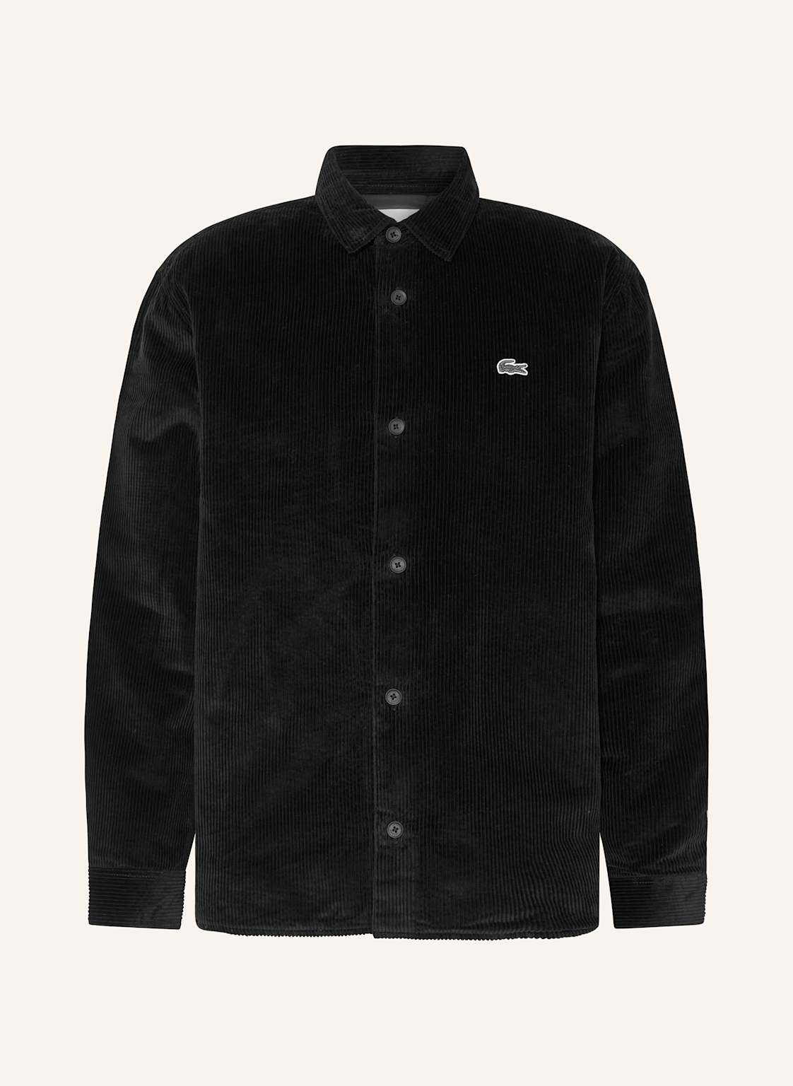 Lacoste Cord-Overshirt schwarz Lacoste Cord-Overshirt schwarz von Lacoste
