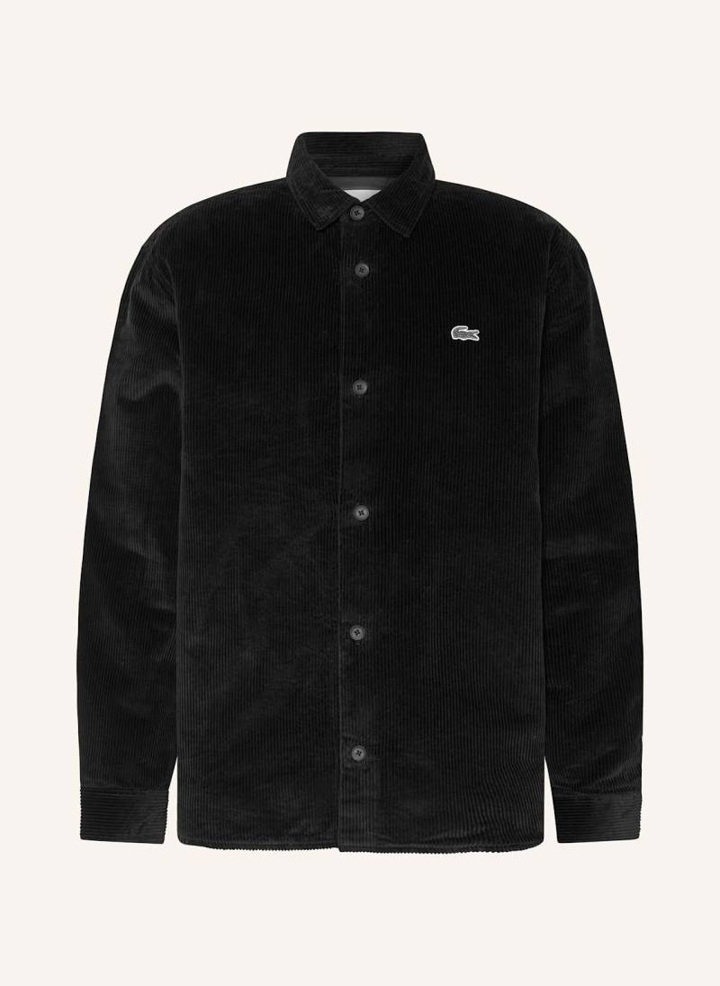Lacoste Cord-Overshirt schwarz von Lacoste