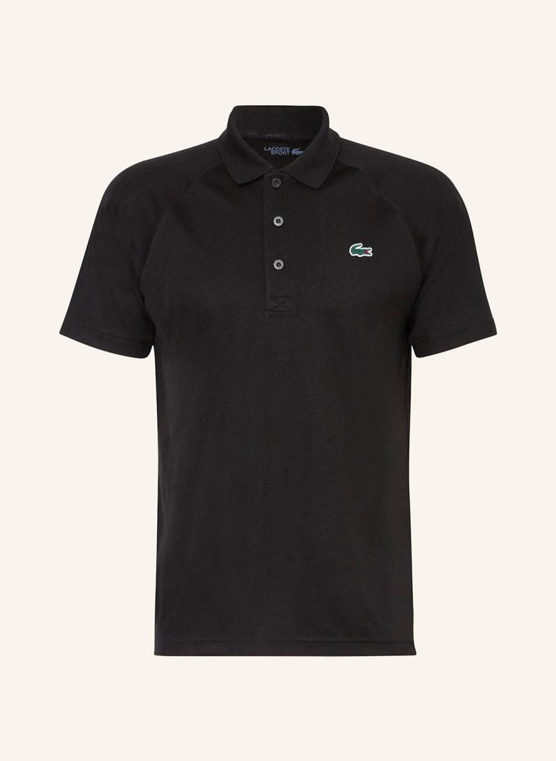Lacoste Funktions-Poloshirt schwarz von Lacoste