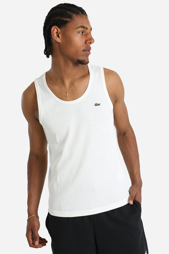 Lacoste Geripptes Tanktop | Flour | Herren  | S von Lacoste
