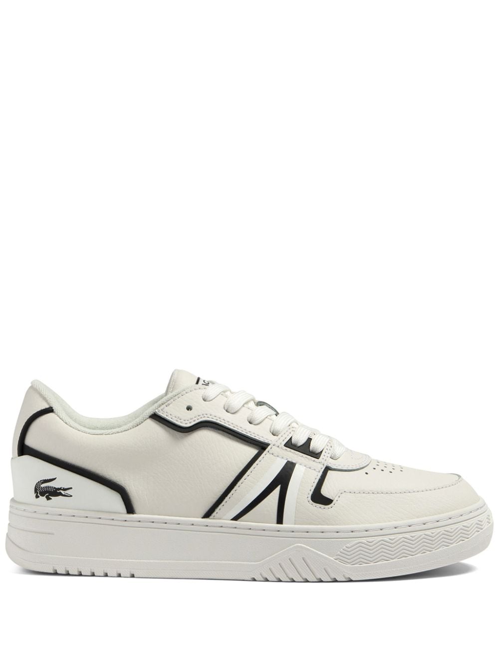 Lacoste L001 Baseline leather sneakers - White von Lacoste