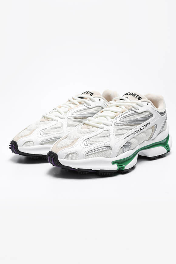 Lacoste L003 2K24 Sneaker | White + Green | Herren  | EU40.5 von Lacoste