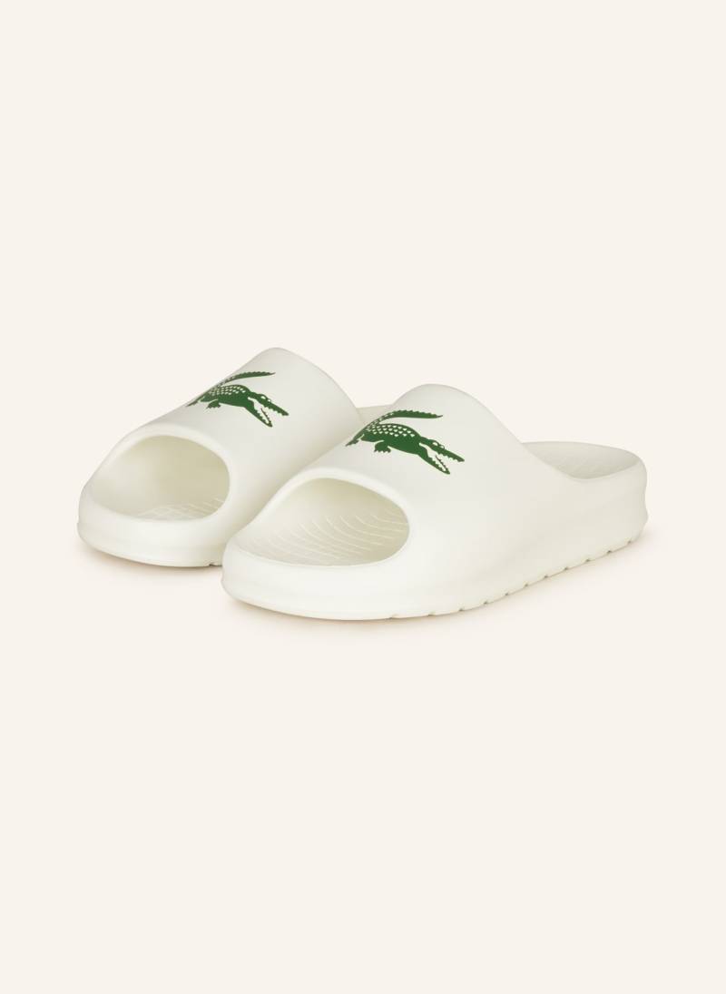 Lacoste Pantoletten Serve Slide 2.0 weiss von Lacoste