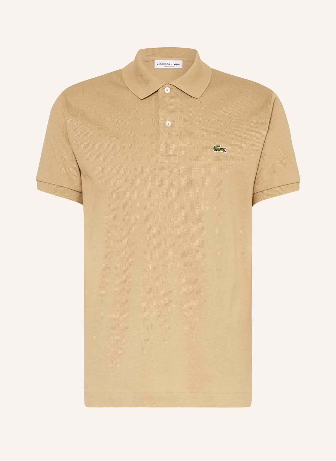 Lacoste Piqué-Poloshirt Classic Fit beige von Lacoste