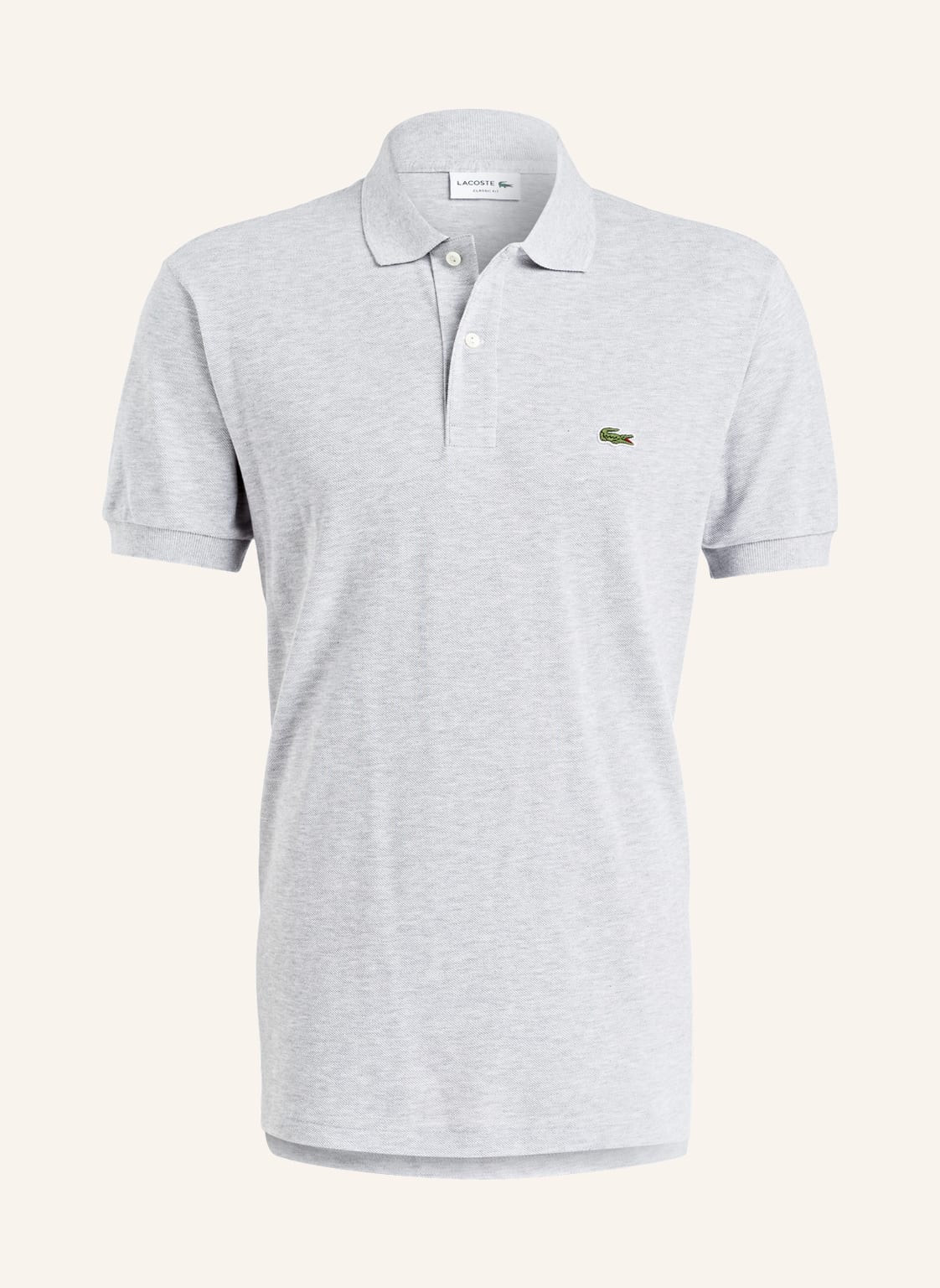 Lacoste Piqué-Poloshirt Classic Fit grau von Lacoste