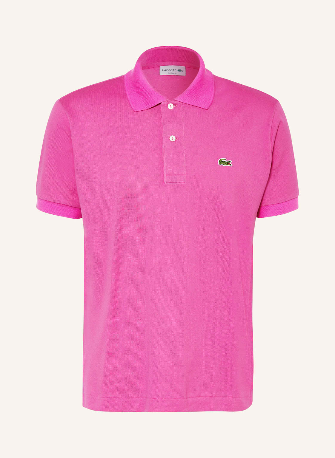 Lacoste Piqué-Poloshirt Classic Fit pink von Lacoste
