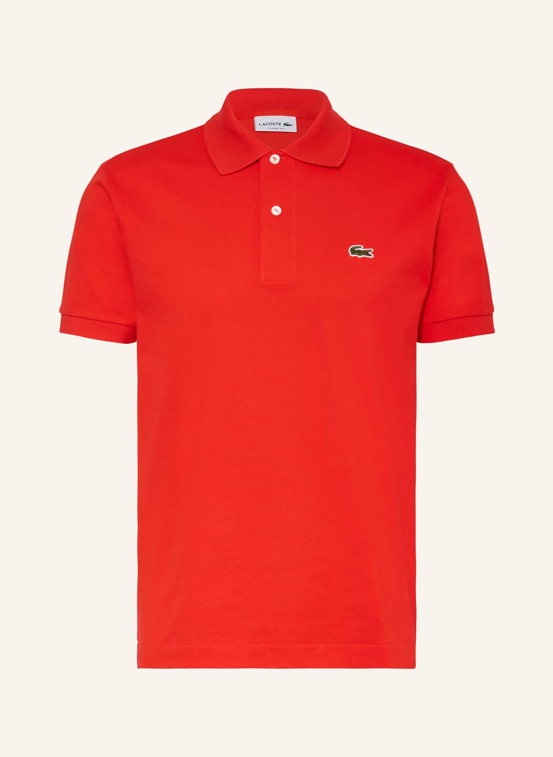 Lacoste Piqué-Poloshirt Classic Fit rot von Lacoste