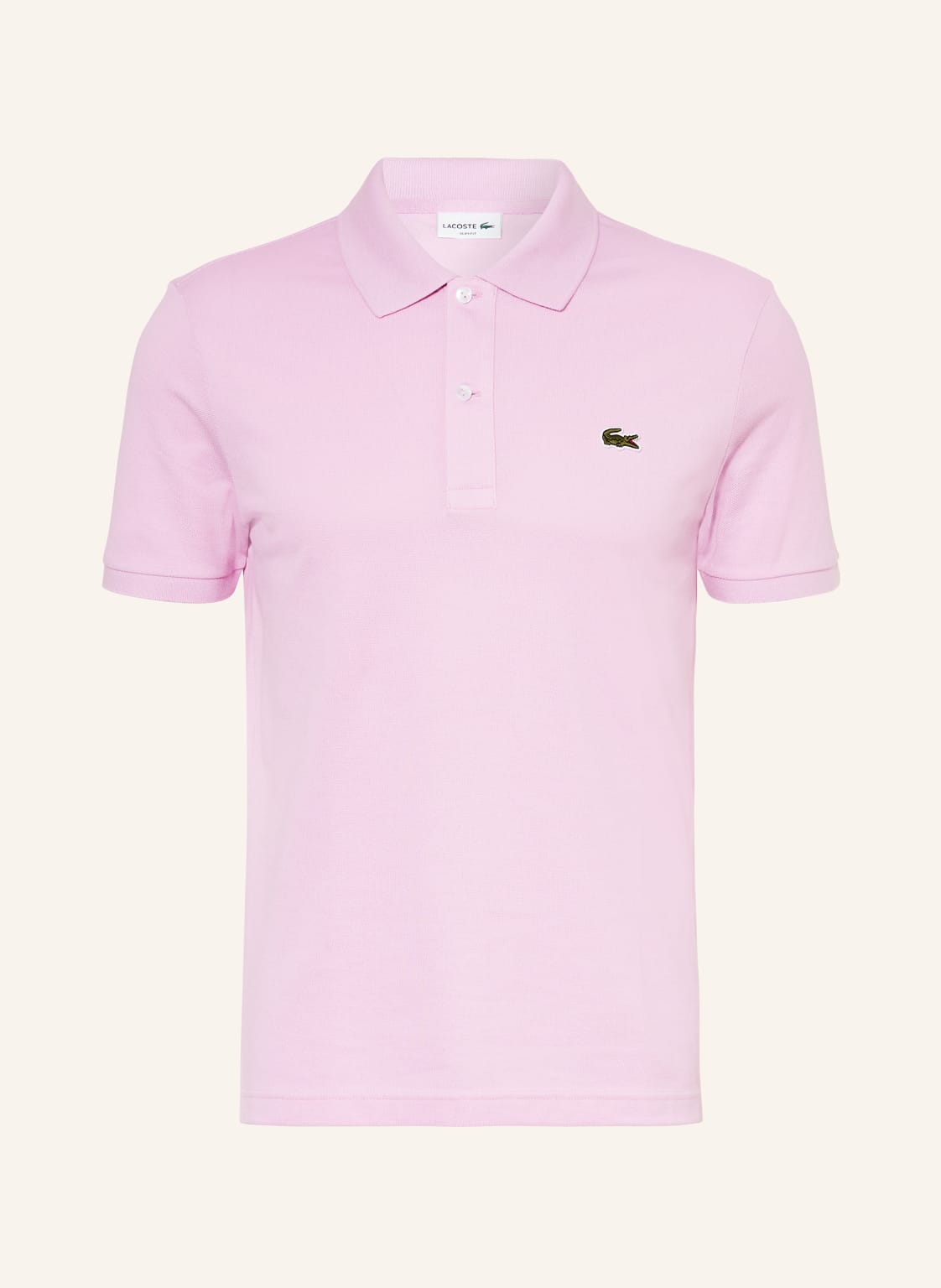 Lacoste Piqué-Poloshirt Slim Fit pink von Lacoste