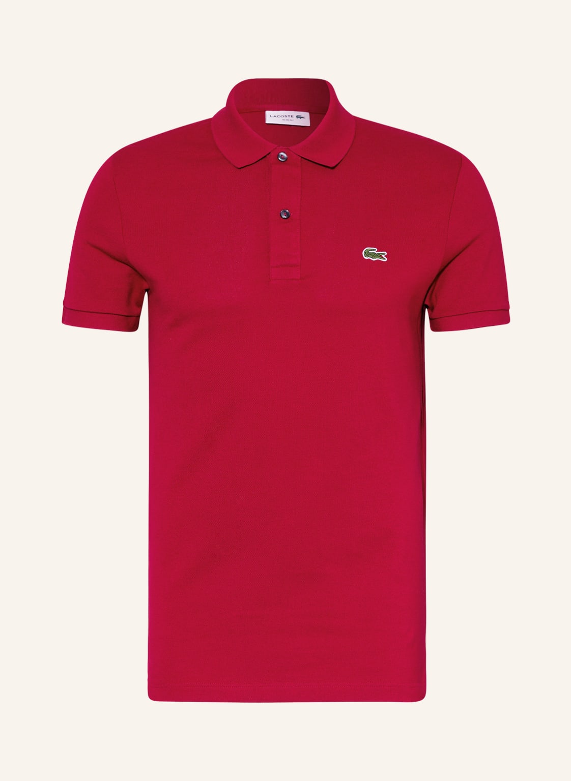 Lacoste Piqué-Poloshirt Slim Fit rot von Lacoste