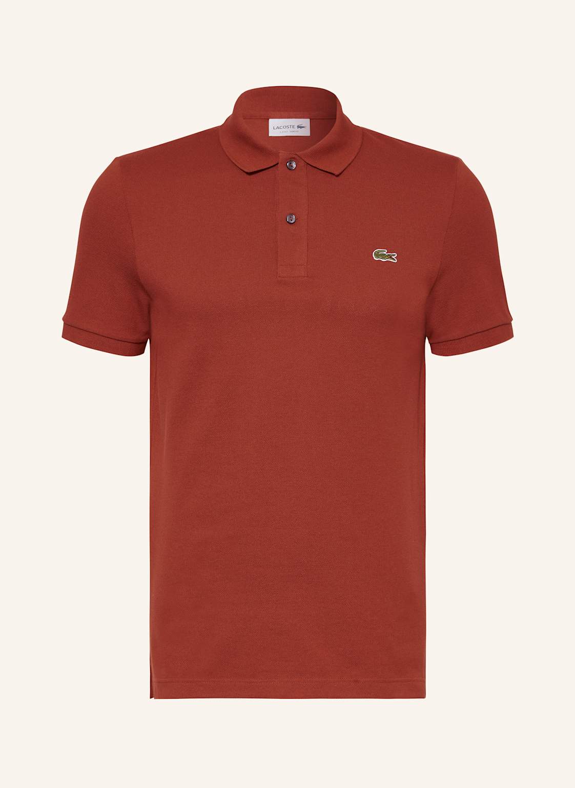 Lacoste Piqué-Poloshirt Slim Fit rot von Lacoste