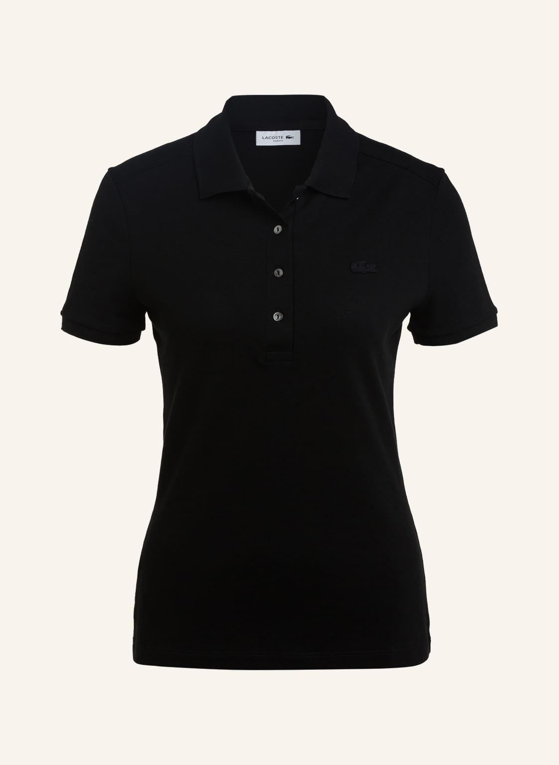 Lacoste Piqué-Poloshirt Slim Fit schwarz von Lacoste