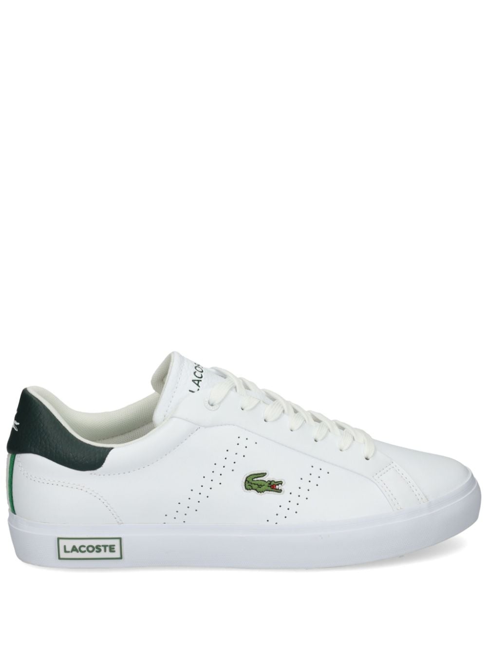 Lacoste Powercourt logo-patch sneakers - White von Lacoste