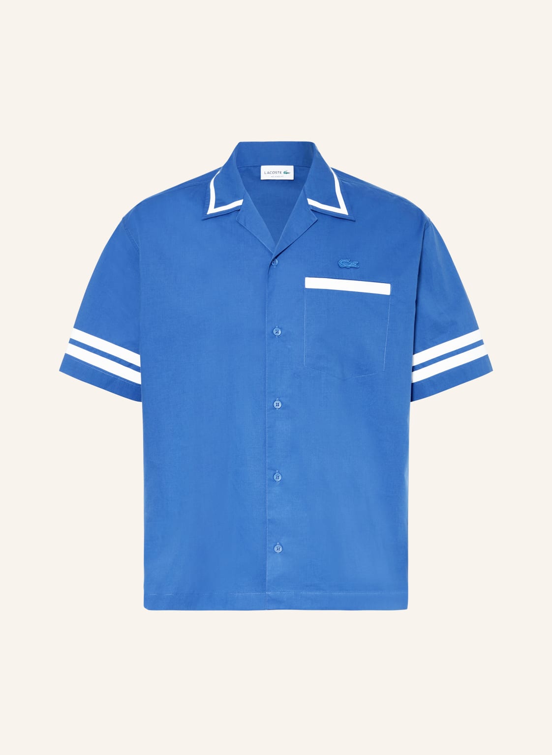 Lacoste Resorthemd Relaxed Fit blau von Lacoste