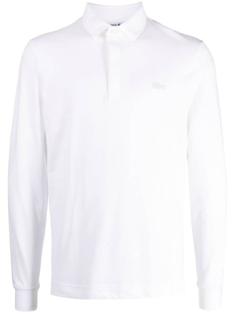 Lacoste Smart Paris logo-patch polo shirt - White von Lacoste