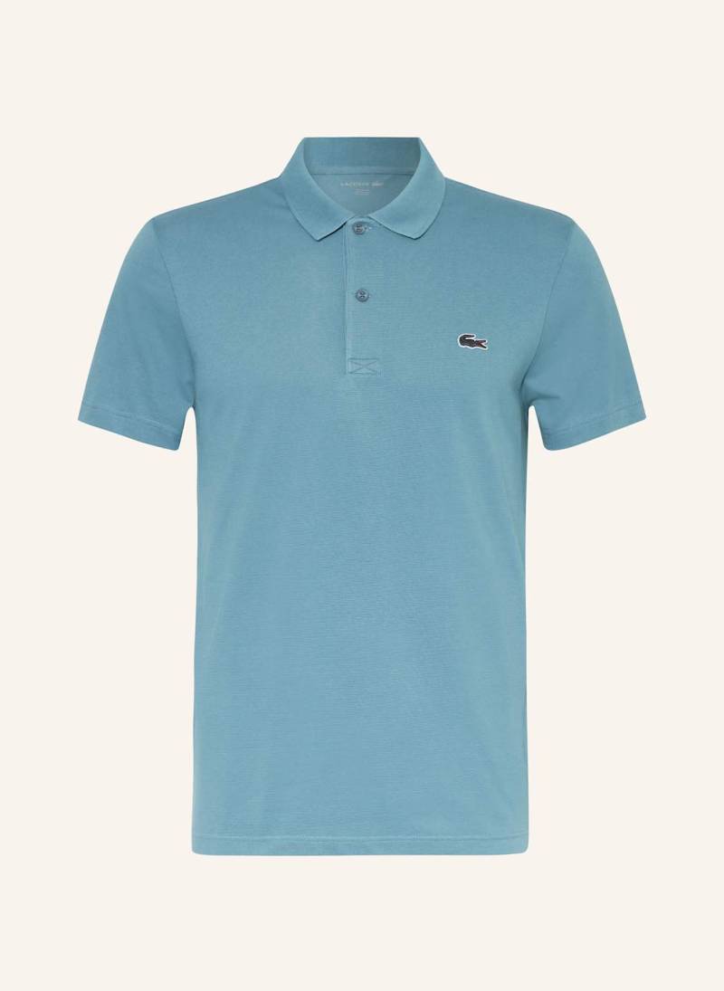Lacoste Strick-Poloshirt Regular Fit blau von Lacoste