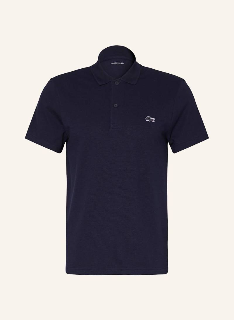 Lacoste Strick-Poloshirt Regular Fit blau von Lacoste