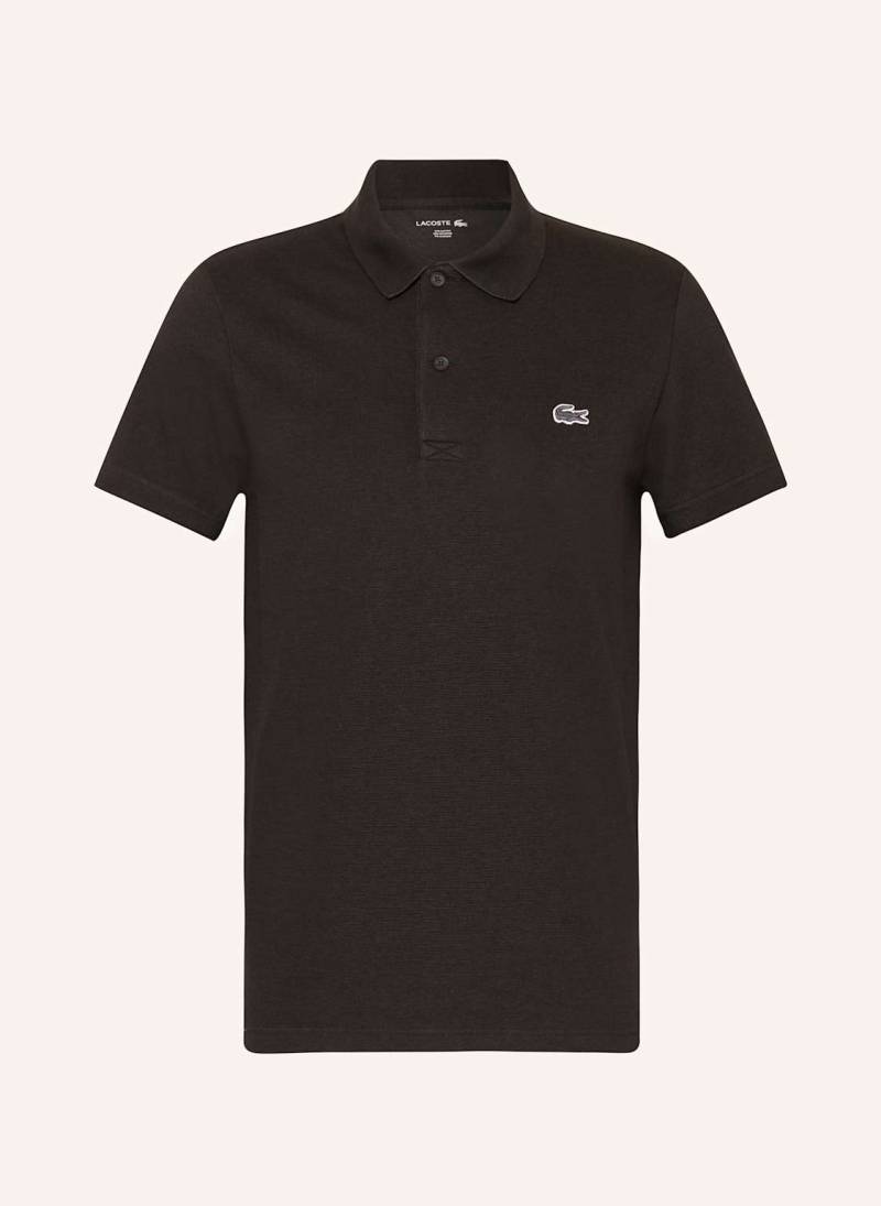 Lacoste Strick-Poloshirt Regular Fit braun von Lacoste