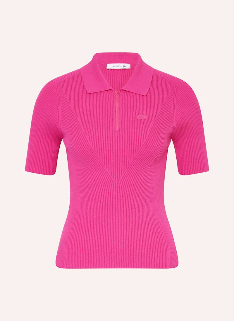 Lacoste Strickshirt pink von Lacoste