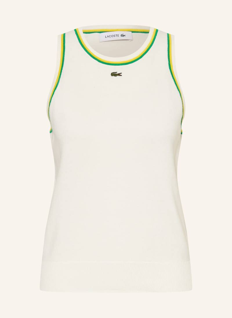 Lacoste Stricktop weiss von Lacoste