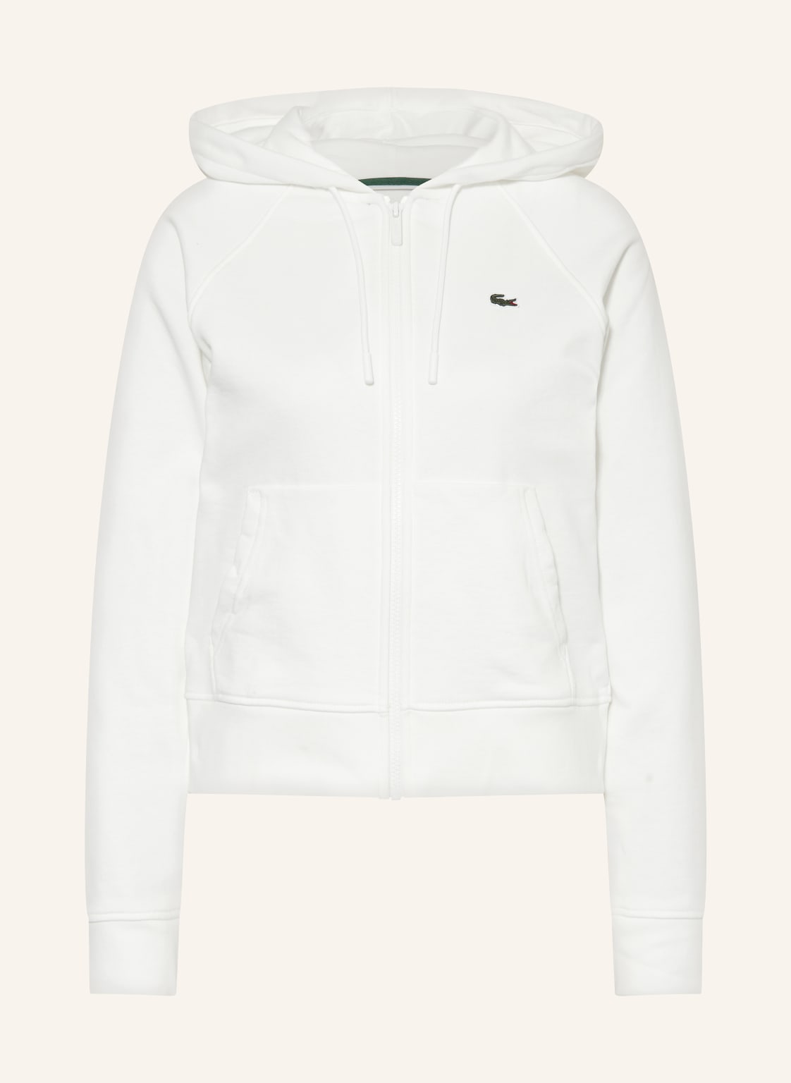 Lacoste Sweatjacke weiss von Lacoste