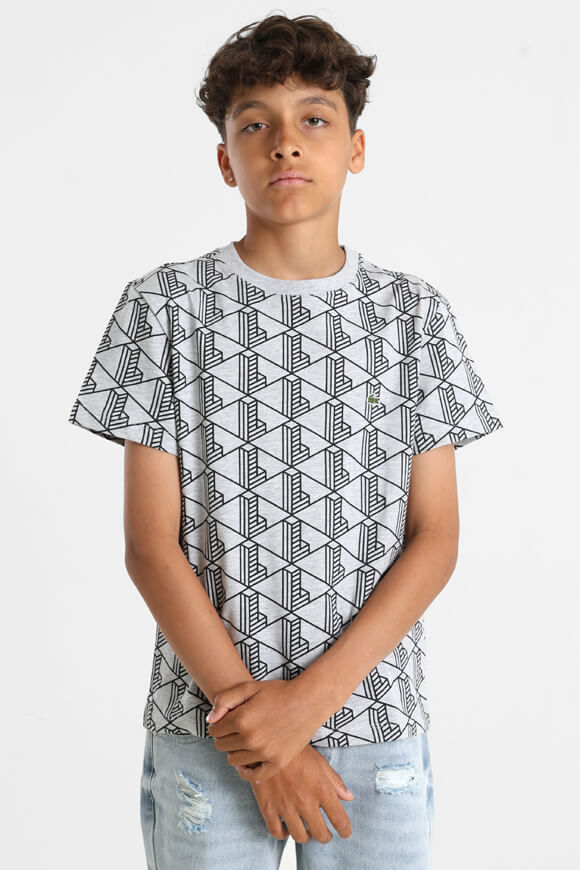 Lacoste T-Shirt | Silver Chine + Black | Jungen | 14 Lacoste T-Shirt | Silver Chine + Black | Jungen | 14 von Lacoste