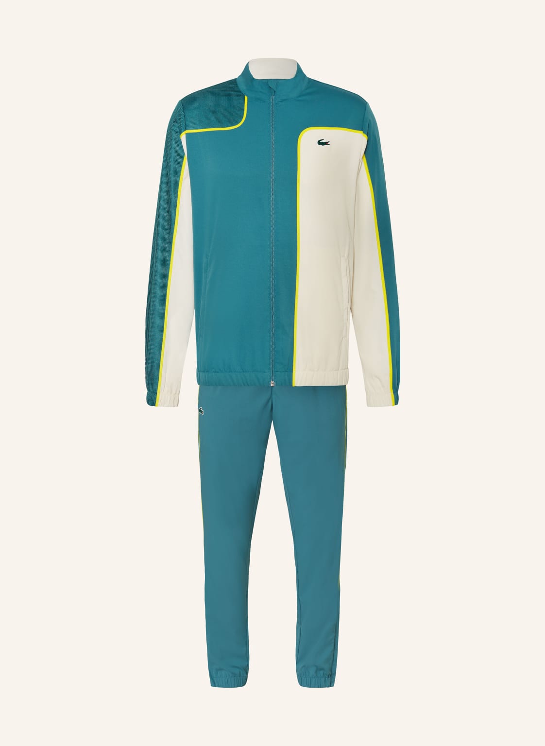 Lacoste Trainingsanzug Colourblock gruen von Lacoste