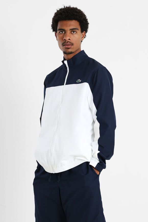 Lacoste Trainingsjacke | White + Navy + Grenadine | Herren  | M von Lacoste