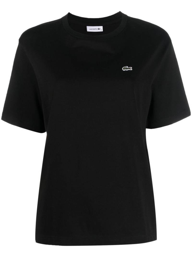 Lacoste chest logo-patch T-shirt - Black von Lacoste