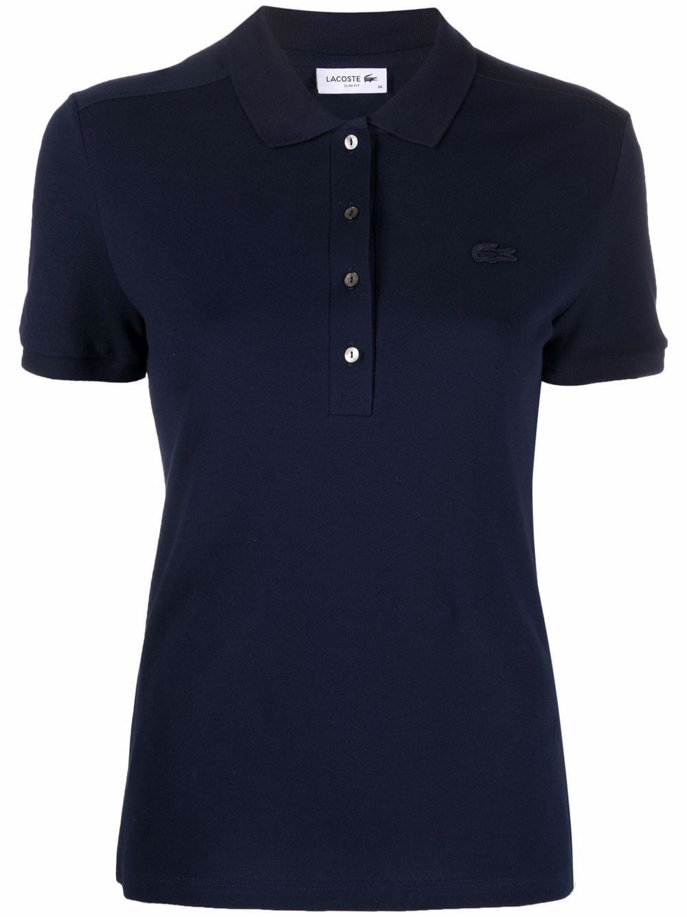 Lacoste chest logo-patch polo top - Blue von Lacoste