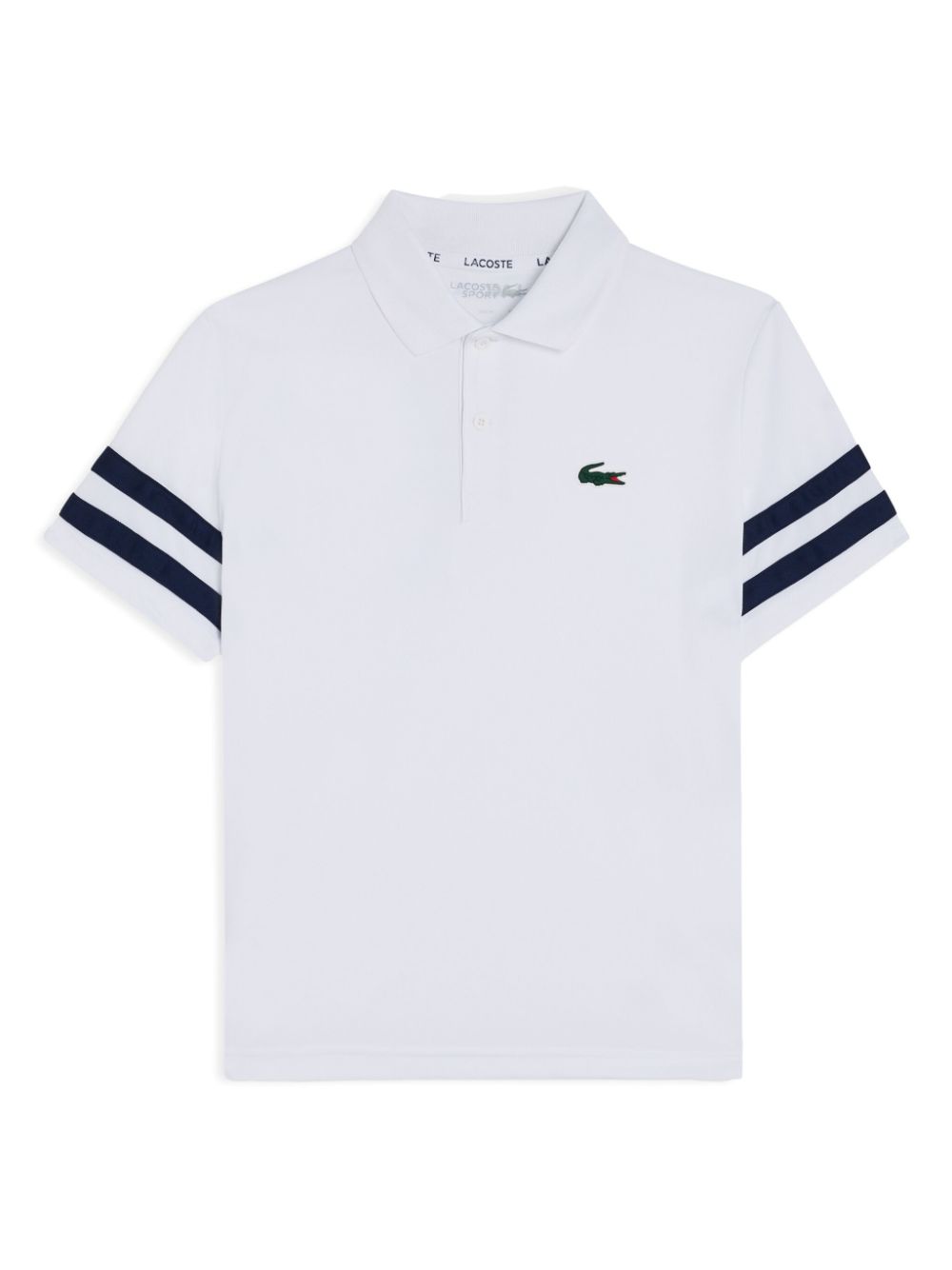 Lacoste contrast-stripe polo shirt - White von Lacoste