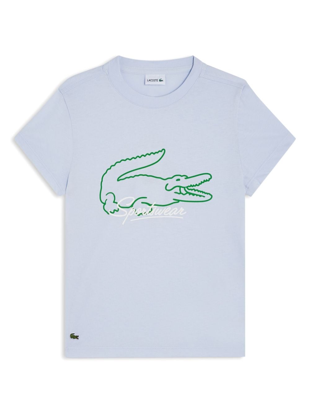 Lacoste crocodile-print cotton T-shirt - Blue von Lacoste