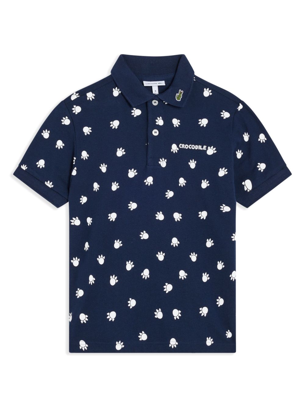 Lacoste graphic-print cotton polo shirt - Blue von Lacoste