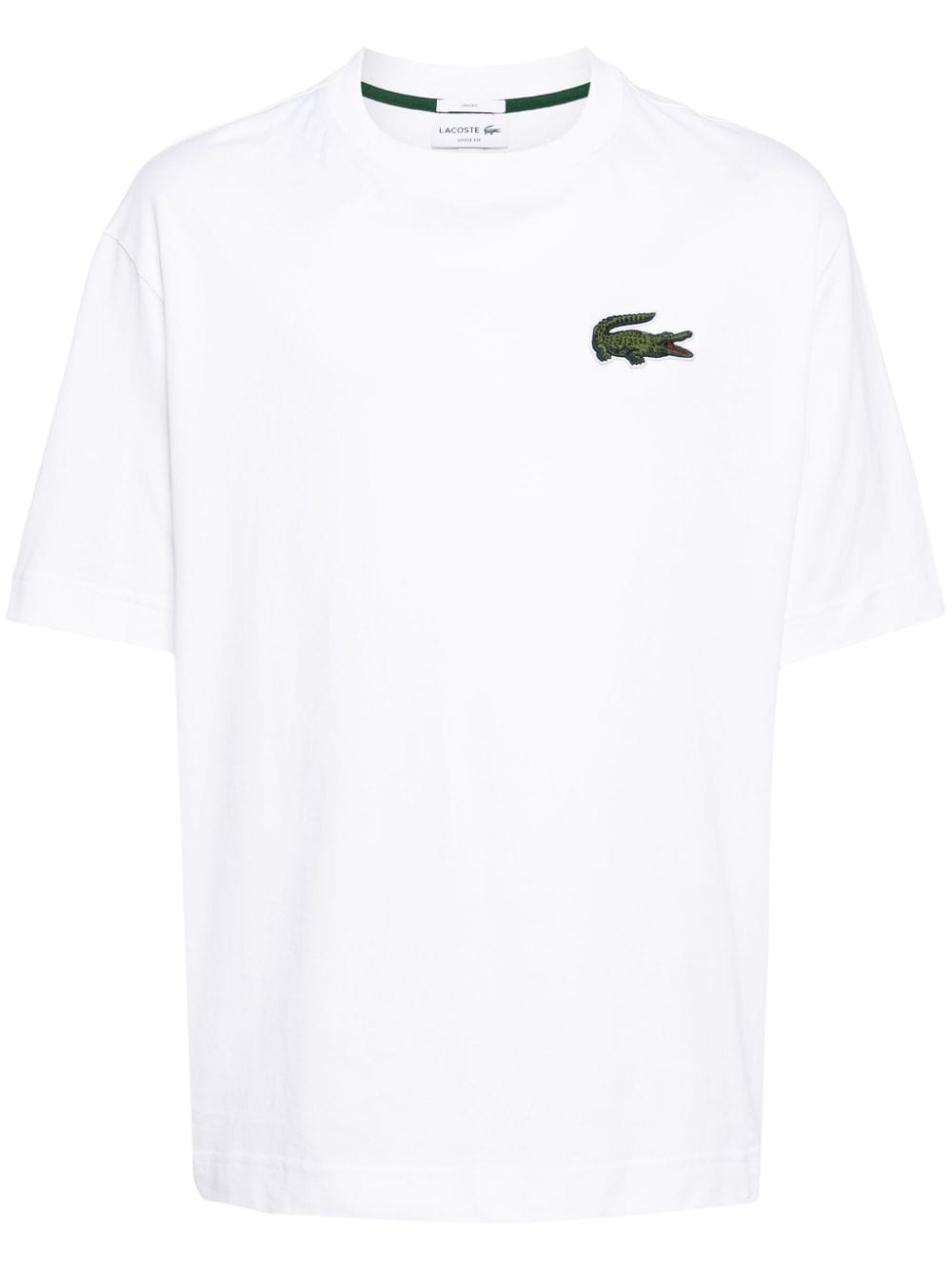 Lacoste logo-appliqué cotton T-shirt - White von Lacoste