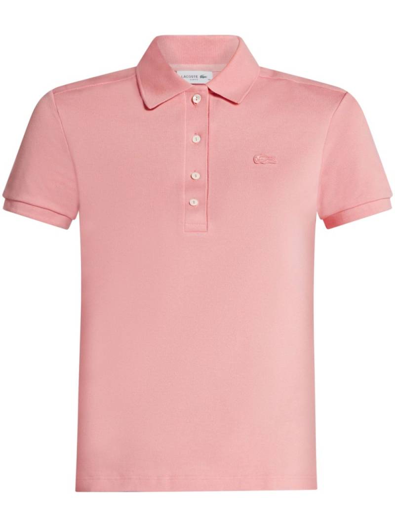 Lacoste logo-appliqué cotton polo shirt - Pink von Lacoste