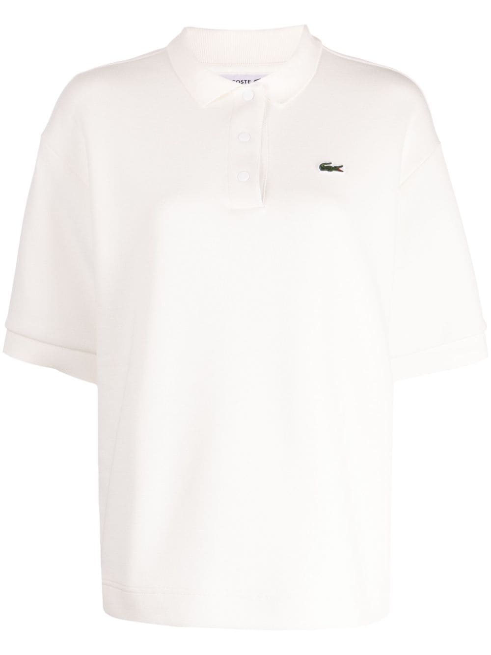 Lacoste logo-appliqué cotton polo shirt - White von Lacoste