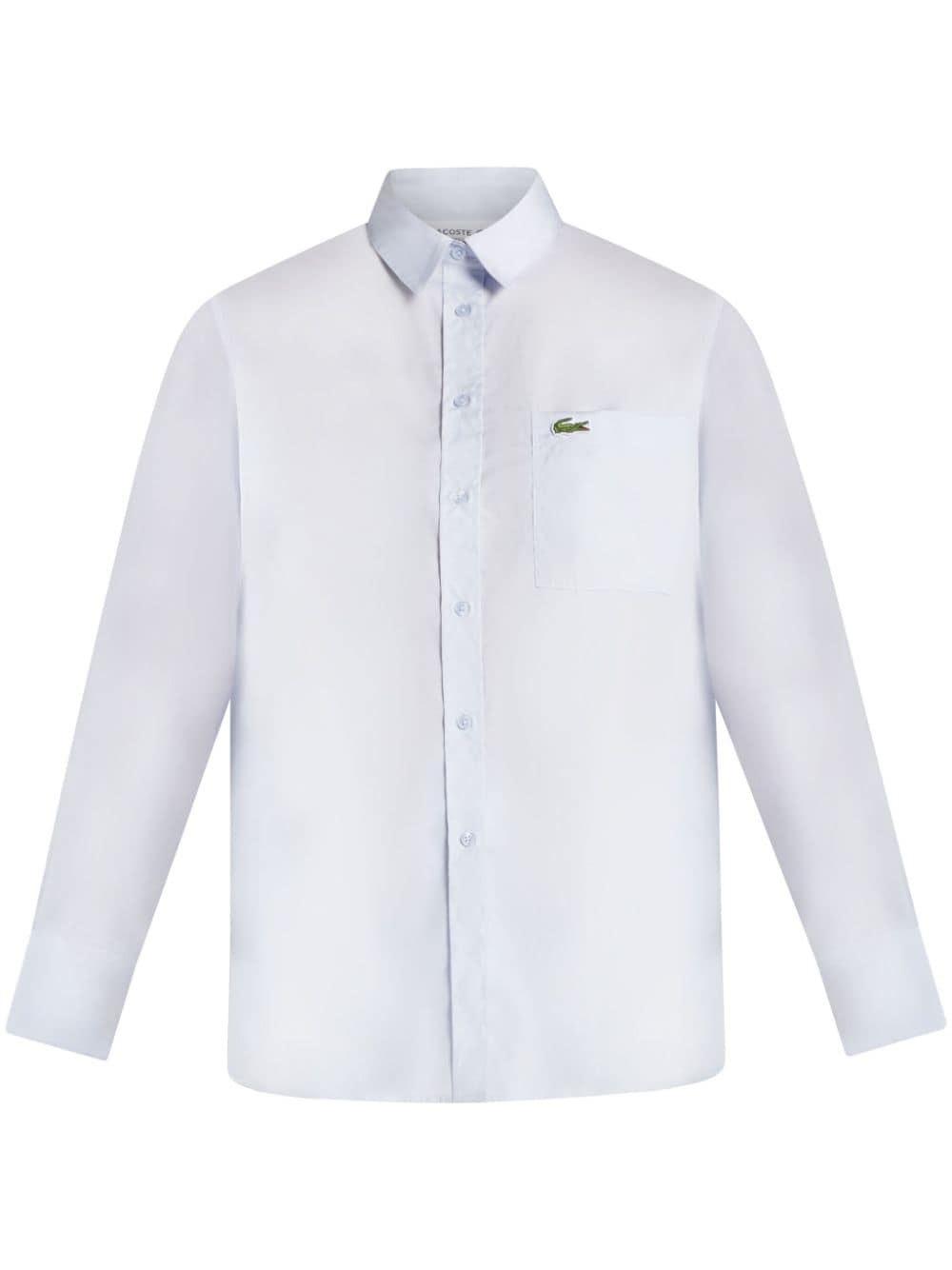 Lacoste logo-appliqué cotton shirt - Blue von Lacoste