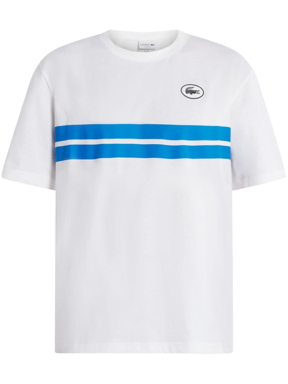 Lacoste logo-appliqué organic cotton T-shirt - White von Lacoste
