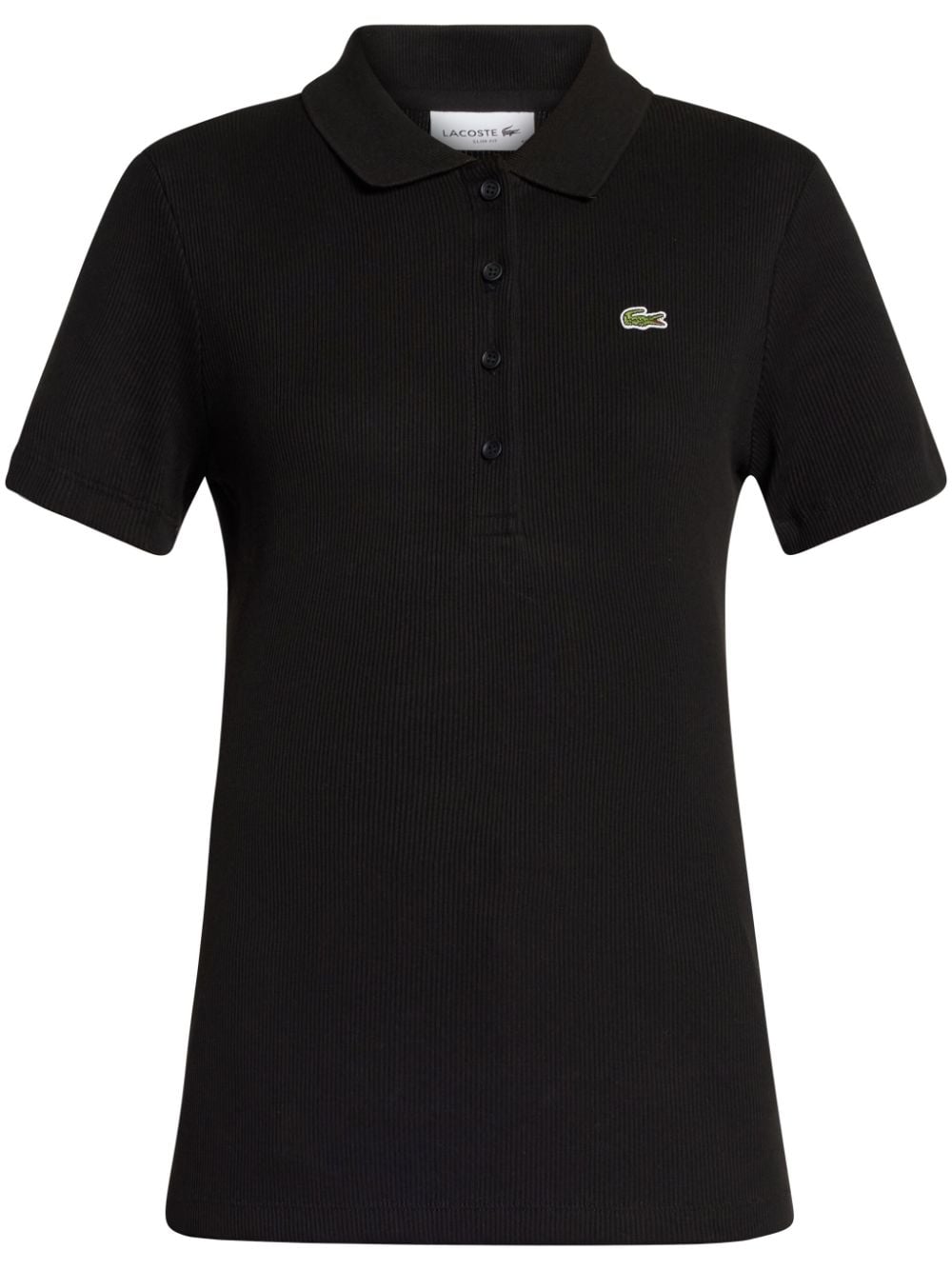 Lacoste logo-appliqué polo shirt - Black von Lacoste