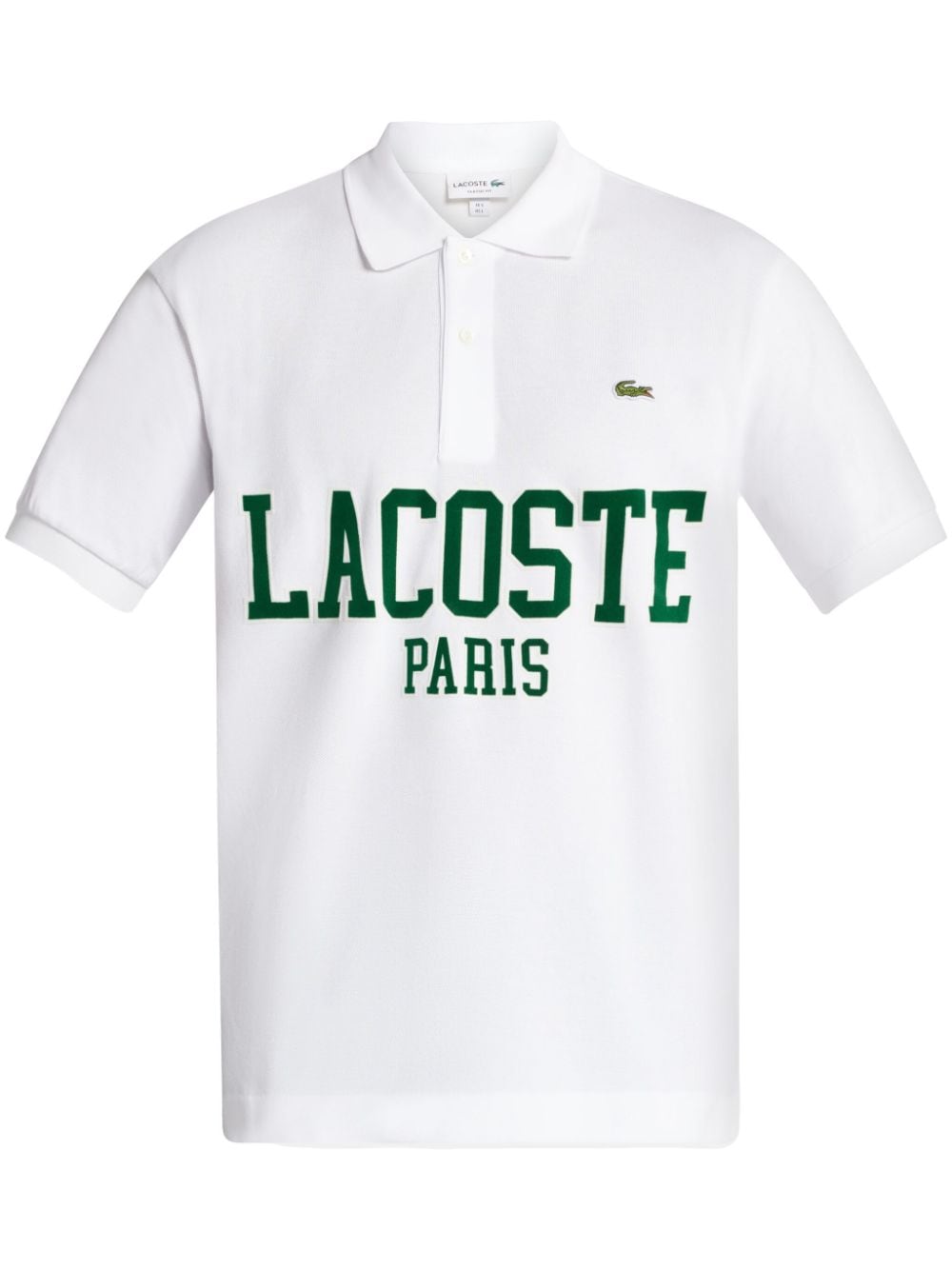 Lacoste logo-appliqué polo shirt - White von Lacoste