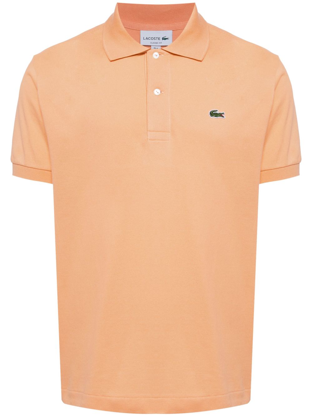 Lacoste logo-applique striped cotton polo - Orange von Lacoste