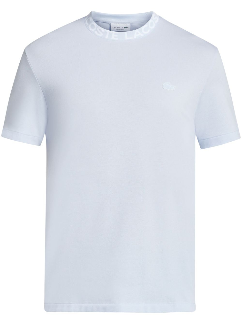 Lacoste logo-collar cotton piqué T-shirt - Blue von Lacoste